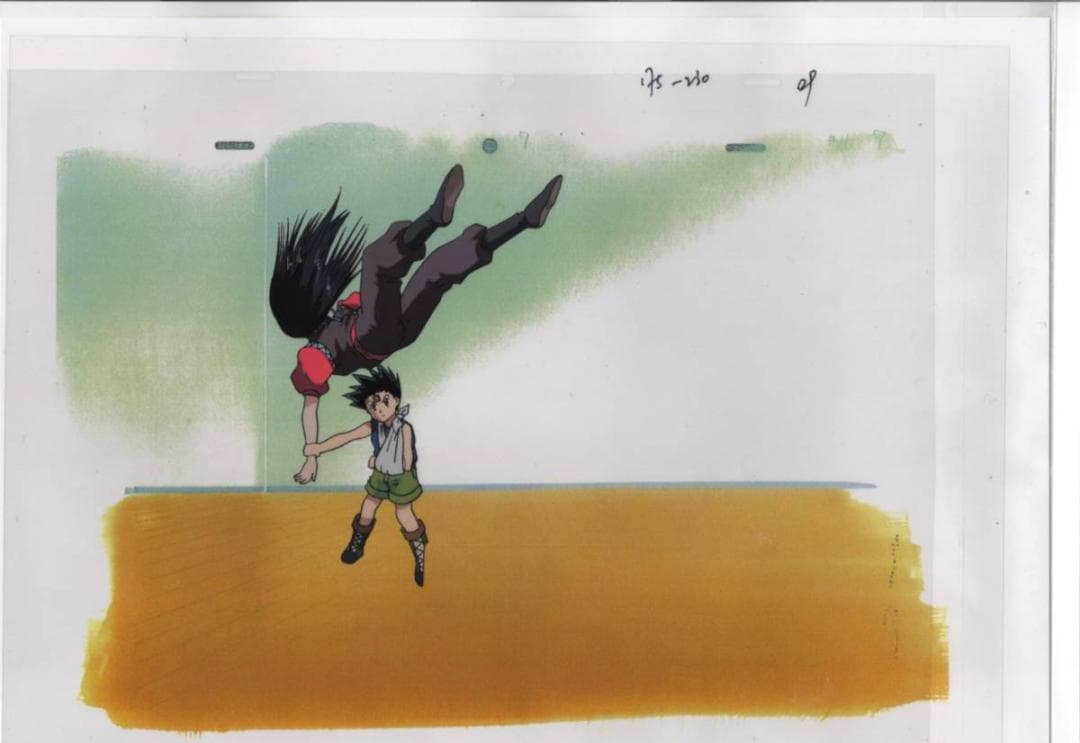 HUNTER×HUNTER　ハンターハンター ゴン イルミ　大判　セル画