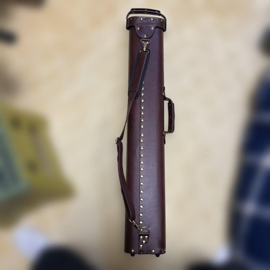 ビリヤードケース ブラウンレザー 6本収納