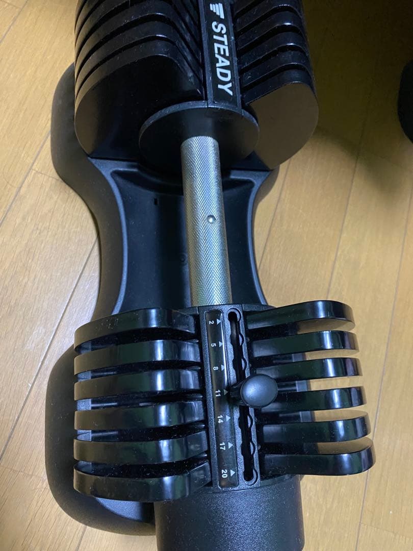 STEADY可変式ダンベル1つ 2-5-8-11-14-17-20kg