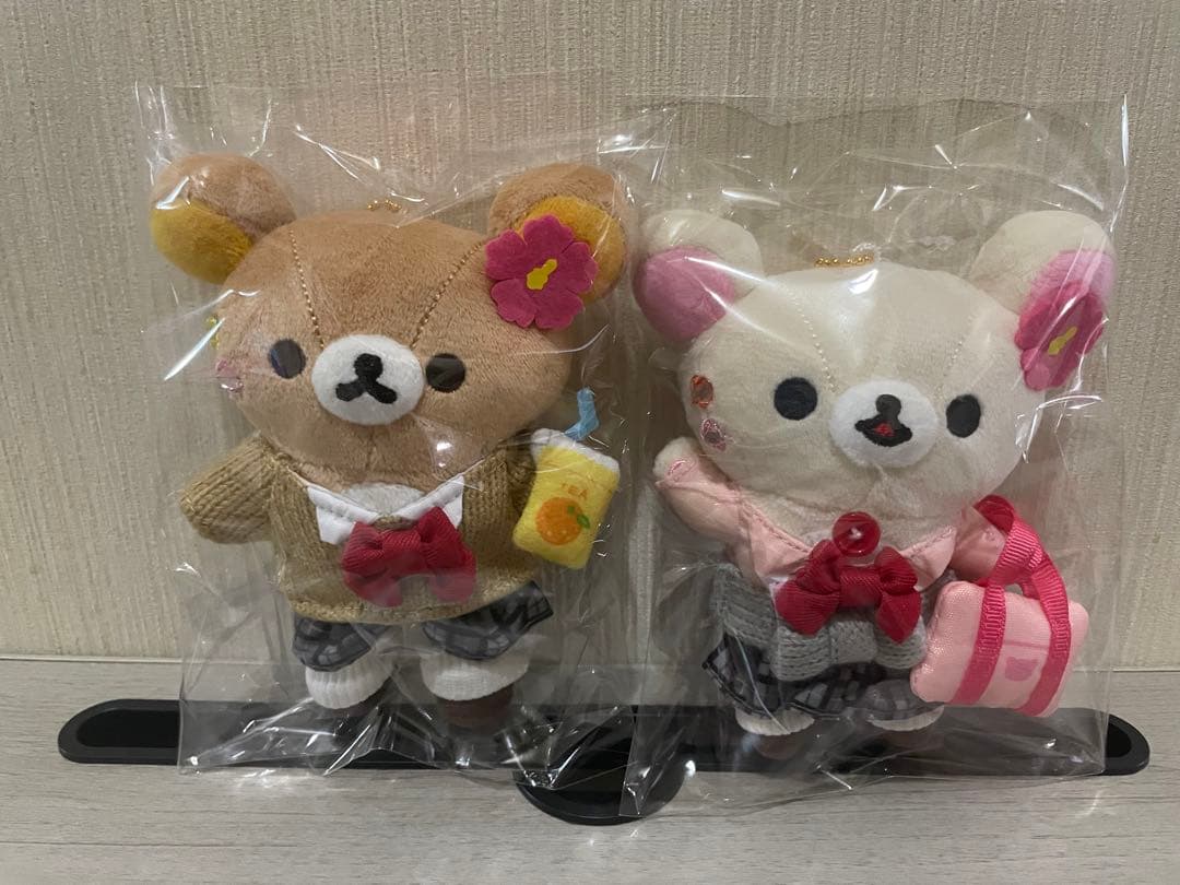 リラックマ リラスト限定 女子高生 ギャル ぶらさげぬいぐるみ 2種セット