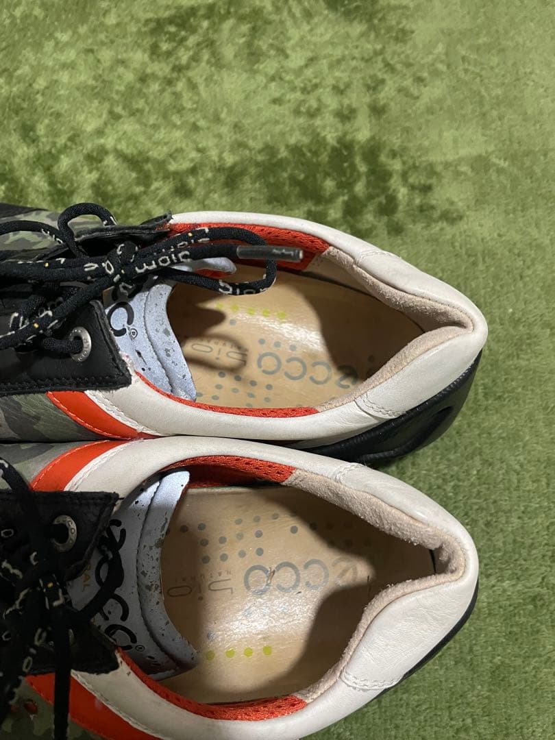 【希少】ECCO スパイクレスゴルフシューズ カモフラージュ