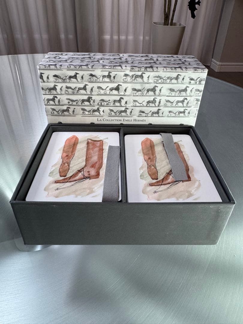 【激レア】エルメス カードゲーム メモワール エミール 神経衰弱 保存箱付き