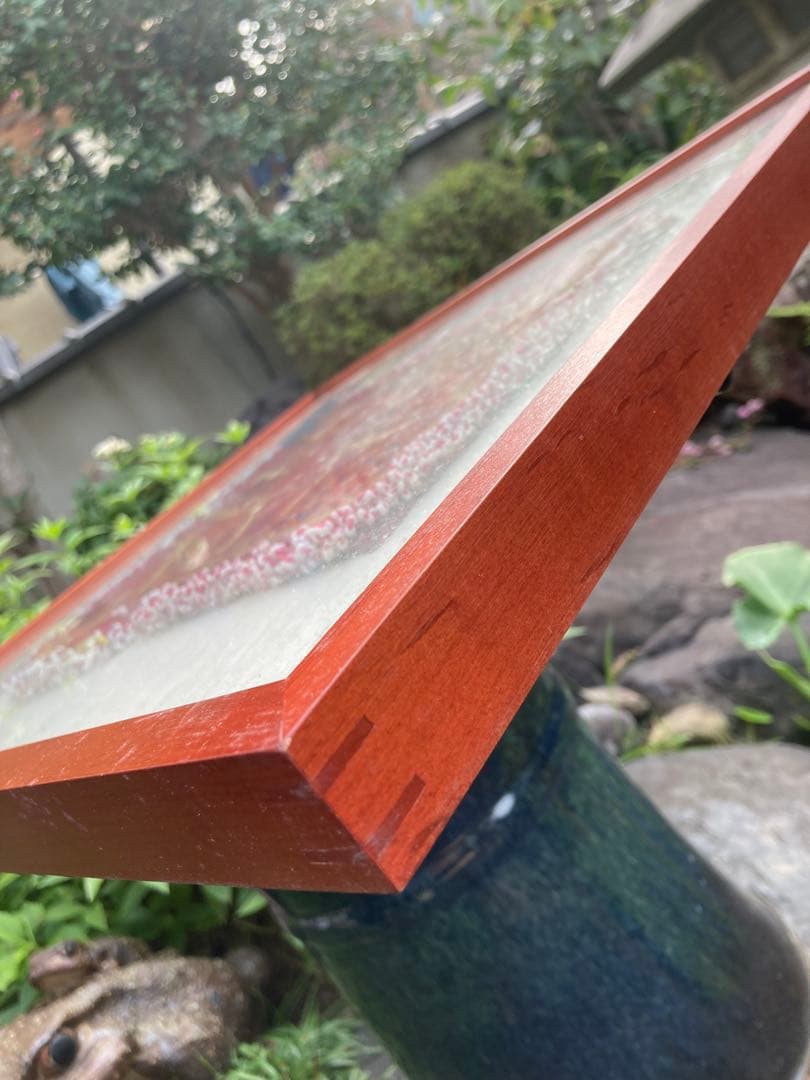 アフガニスタン　手仕事　民藝　装飾的な刺繍　ビーズ　アートフレーム