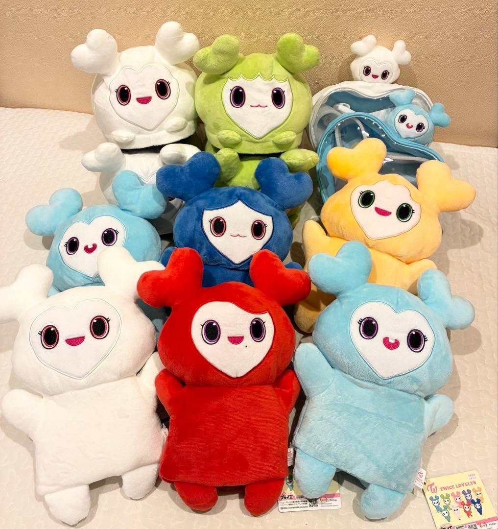 TWICE GIGO LOVELYS パペット スリッパ バッグ☆10点セット