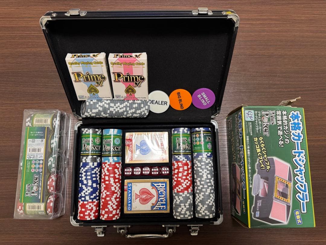 カジノポーカー バカラ ブラックジャック即遊べるフルセット｜シャッフラー・マット