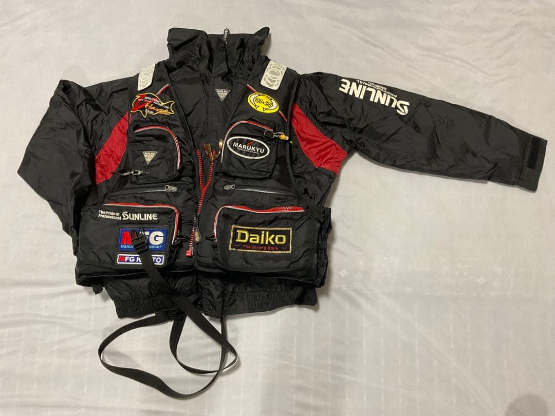 フィッシングウェア　上3L 下L フィッシングベストXL ネーム入り