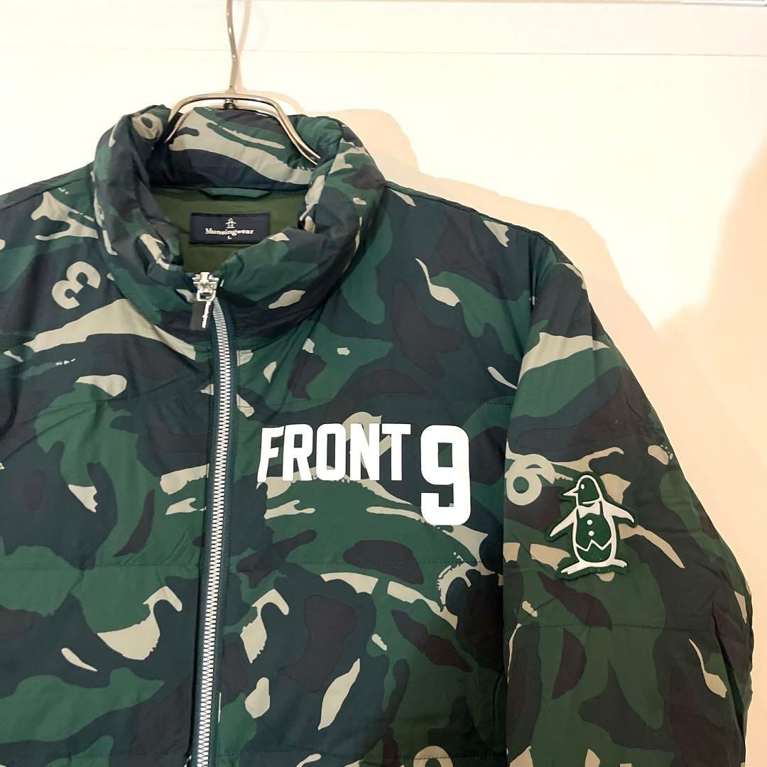 【極美品】Munsingwear FRONT9 迷彩 ダウンジャケット