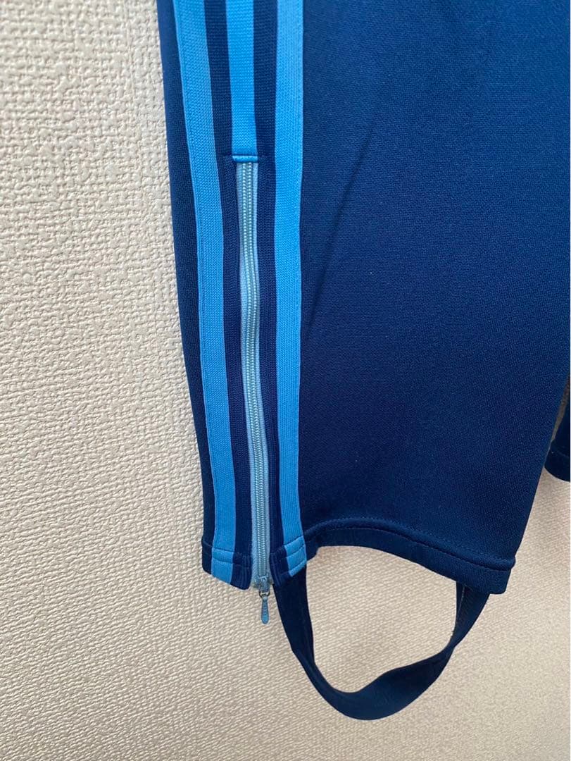 【adidas】70s 80s デサント製 紺 ネイビー セットアップ ズボン