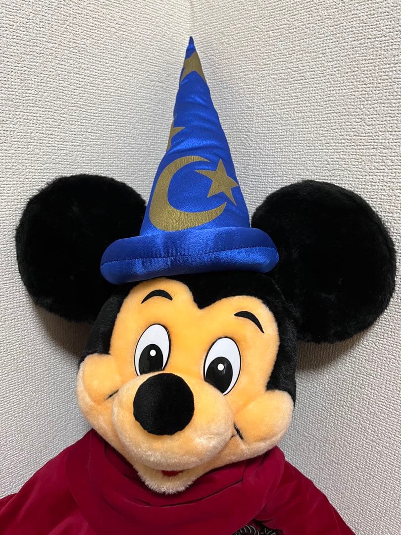 ミッキーマウス ぬいぐるみ 魔法使いの弟子　ファンタジア　大きめ　特大　タグ付き