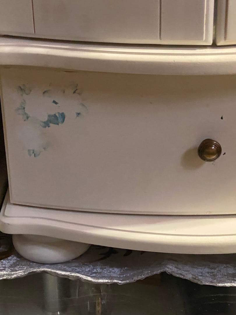 希少 ステンドガラス♦️ロココ♦️アンティーク キャビネット♦️2個セット♦️送料込