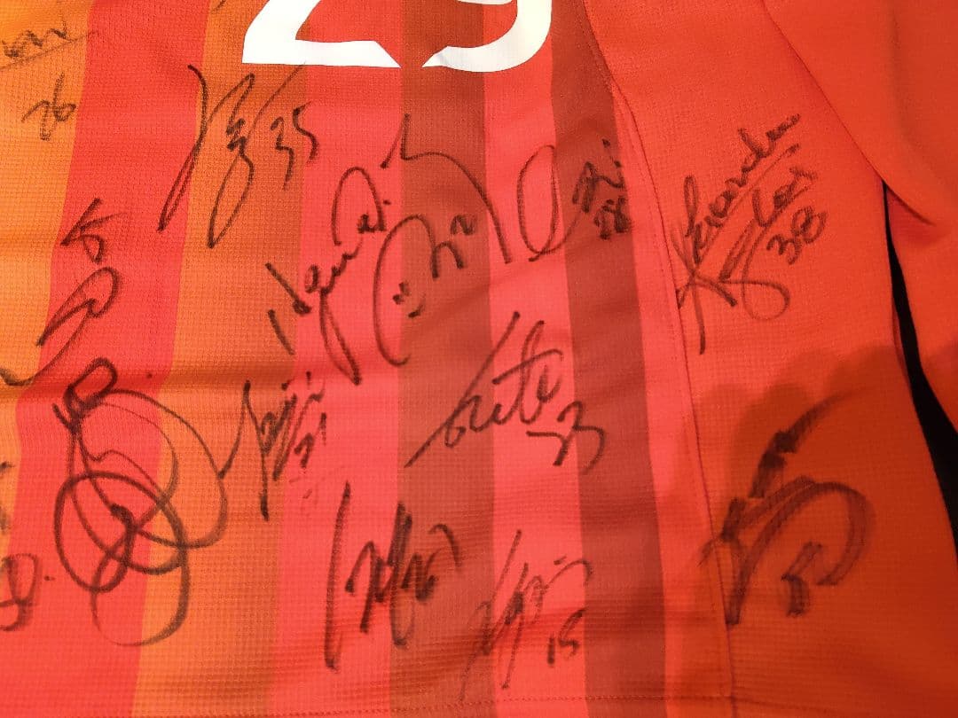 【超レア】2010年 名古屋グランパス 選手支給品 全選手サイン入りユニフォーム