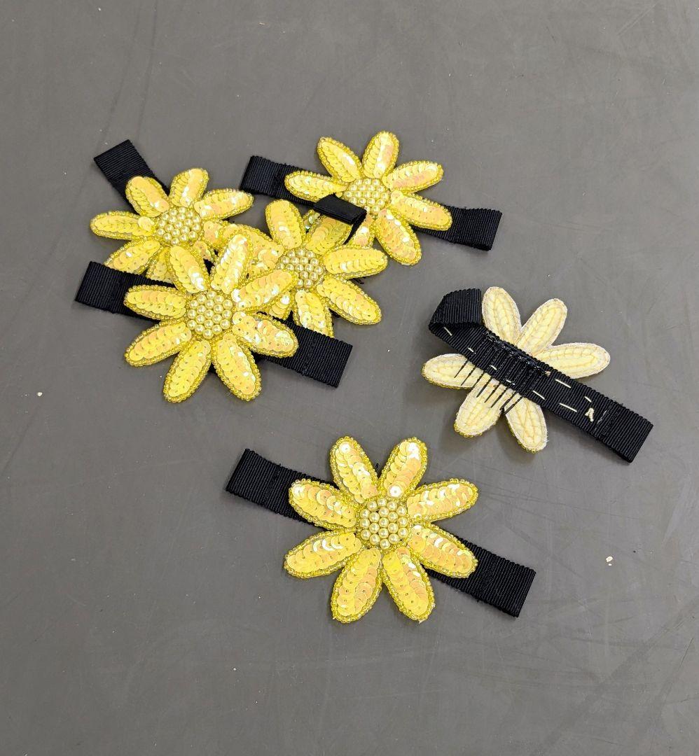 バレエ衣裳/キッズ 黄色チュチュ 6着セット 頭飾り2種類付き