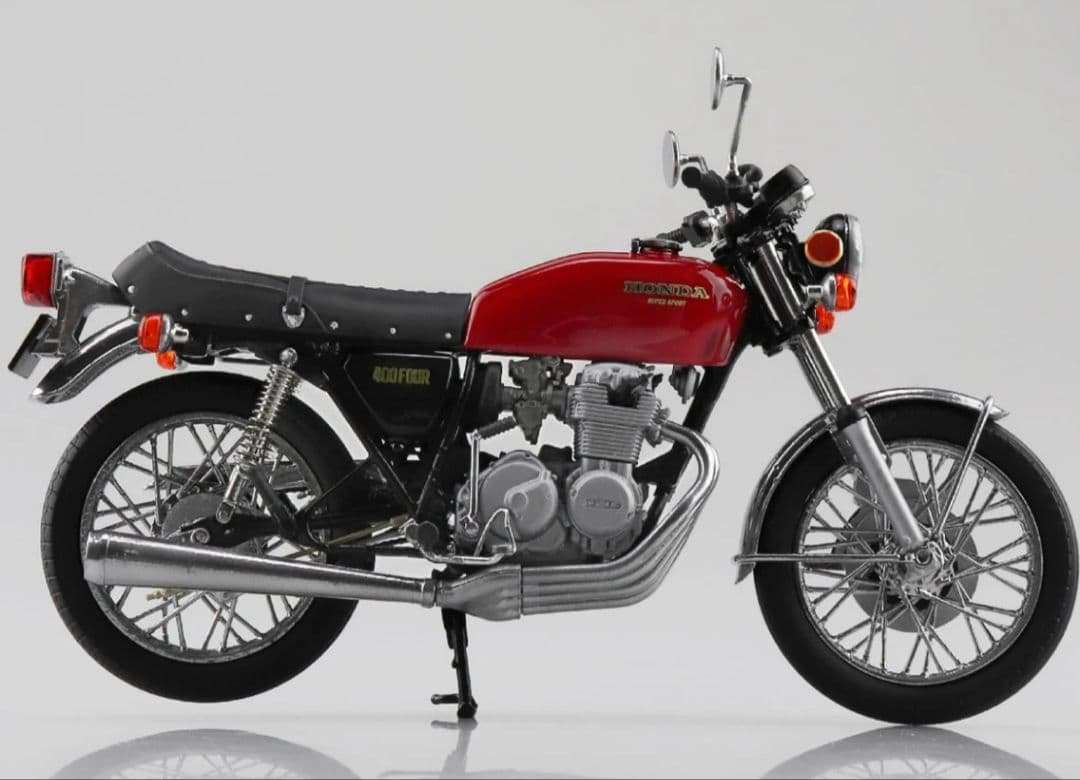 アオシマ スカイネット 1/12 ホンダ CB400FOUR ライトルビーレッド