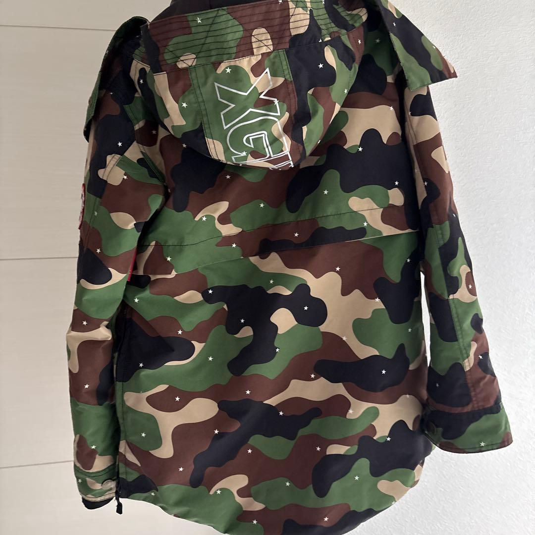 BURTON 迷彩 スノーボードウェア Sサイズ　X-girlコラボ