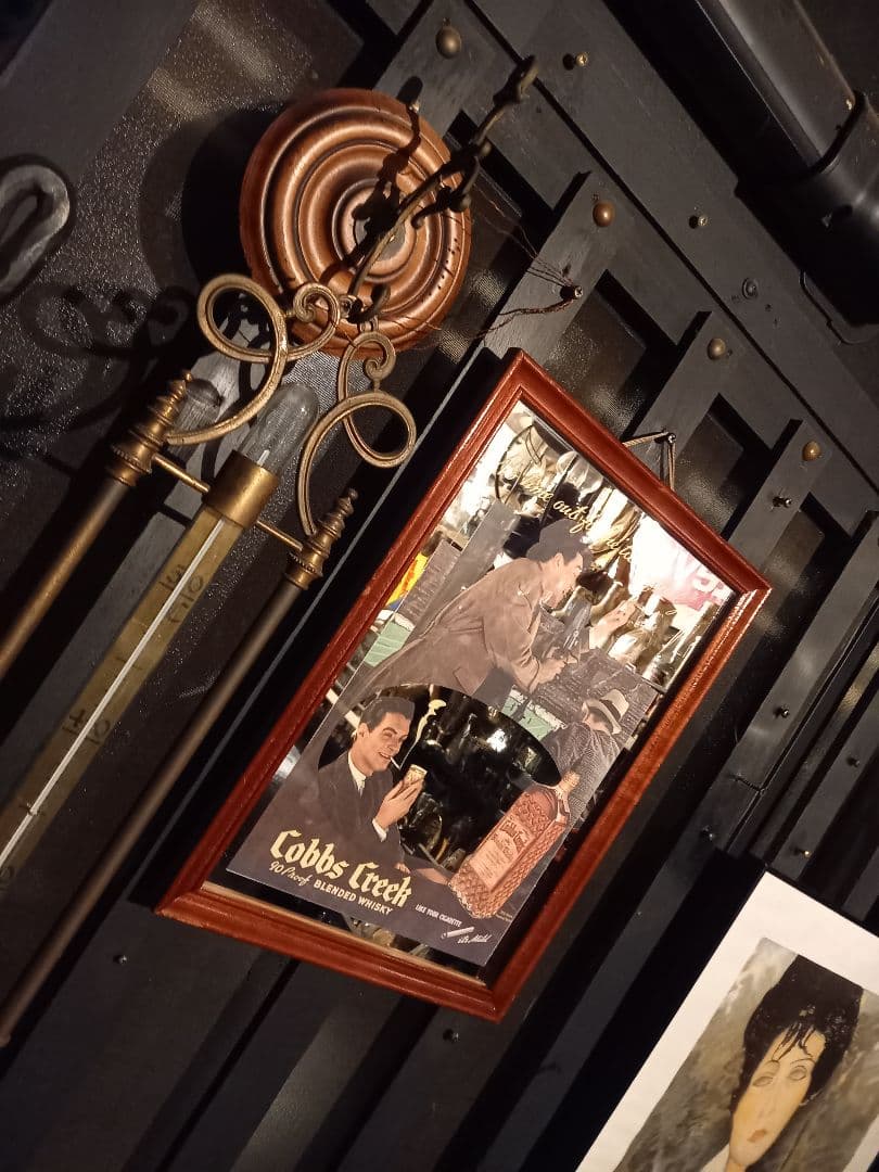 1960's　Cobbs Creek Whisky　アメリカ製　パブミラー