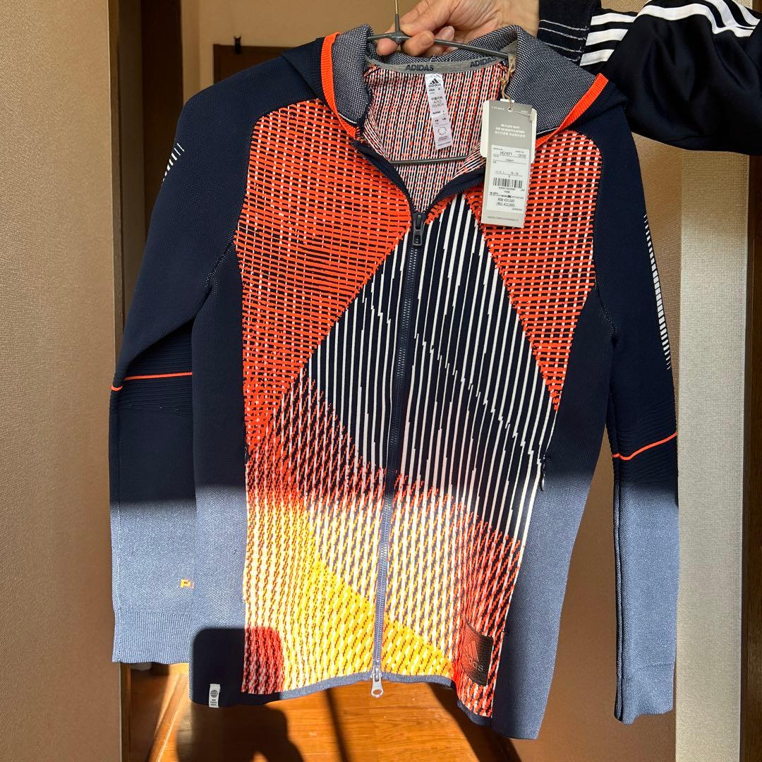 adidas 幾何学模様 フルジップサイクルジャージ