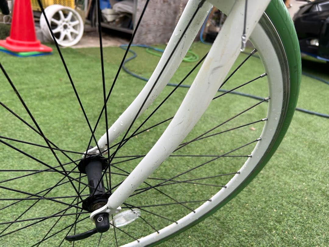 Grandir ロードバイク ホワイト/グリーン　引き取り限定