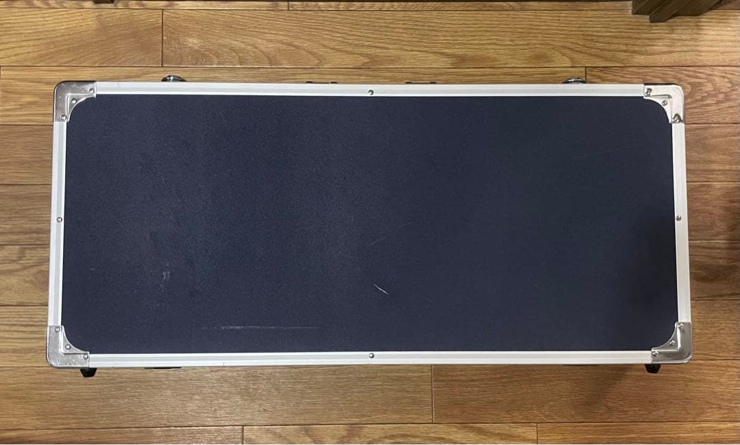 【大型】ギター ベース用エフェクターケース エフェクターボード ネイビー