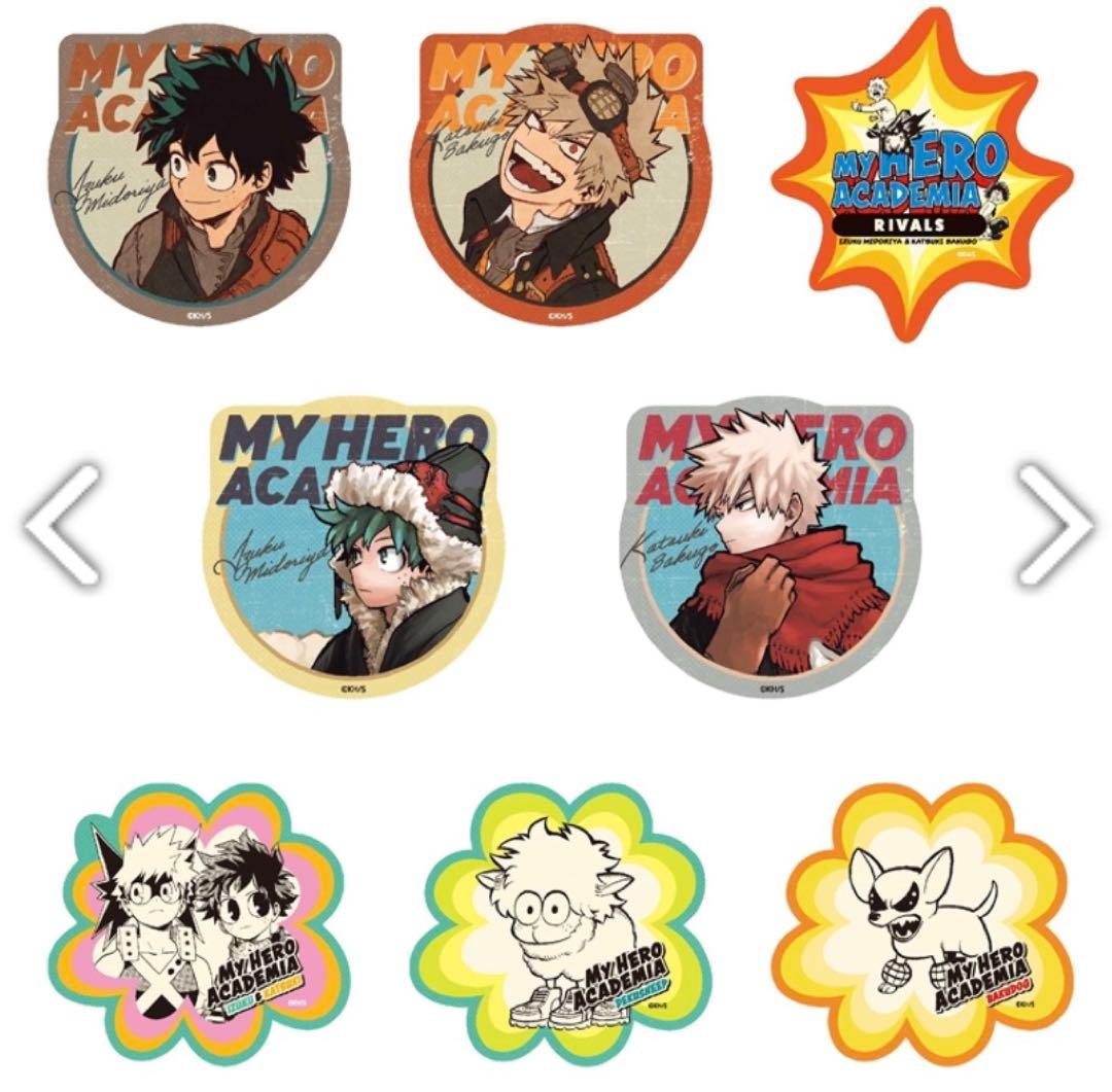 ヒロアカ アートステッカー RIVALS 全種セット+ 特典付き（爆豪勝己）