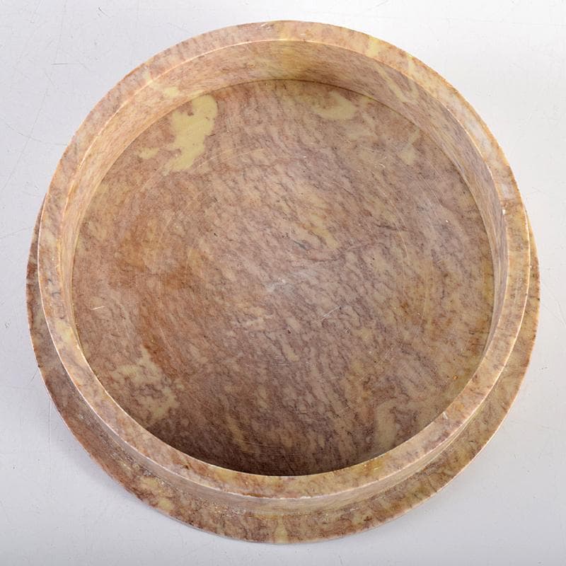 北印度産　玉石　インディアン・カラー・ストーン象嵌　飾箱　共箱　V　R8518