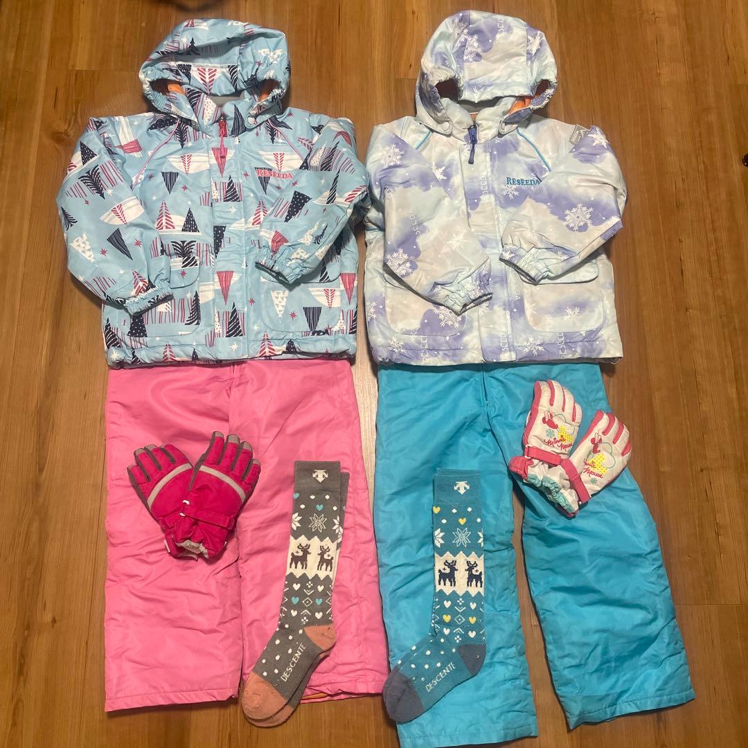【1/31までの出品】子ども用スキーウェア　セット 手袋　くつ下