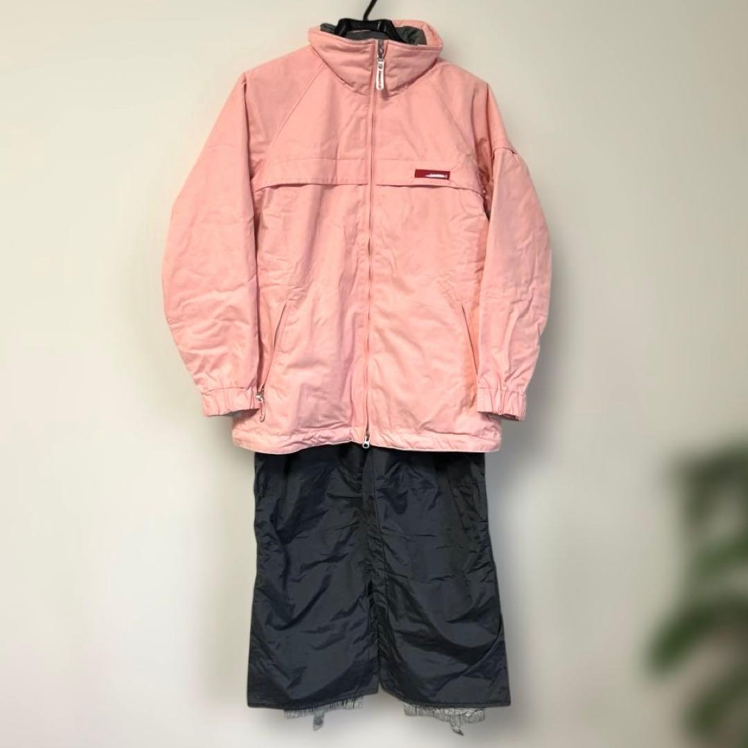 kissmark スノボウェア レディース M 上下セット ピンク× グレー