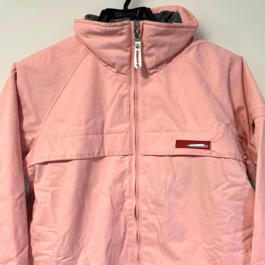 kissmark スノボウェア レディース M 上下セット ピンク× グレー