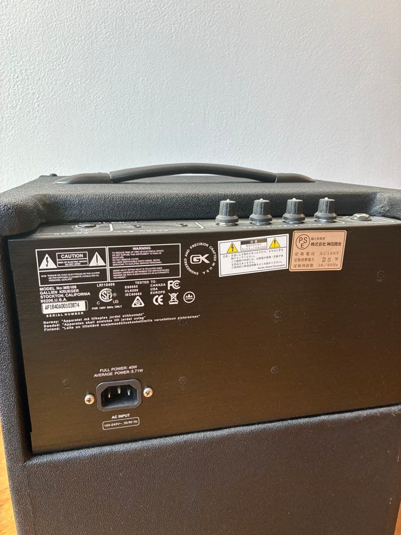 Gallien-Krueger GK MB108 ベースアンプ