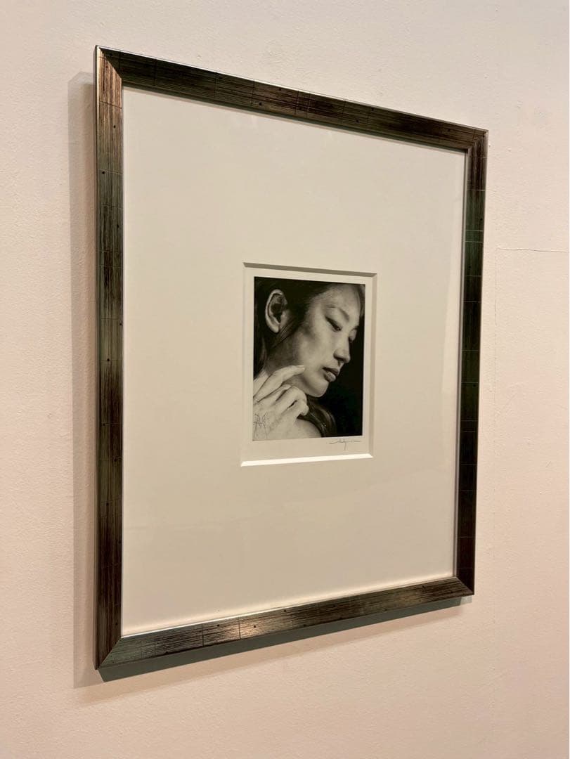 諏訪敦 作品「弥勒 Maitreya」2007 サイン入 額装