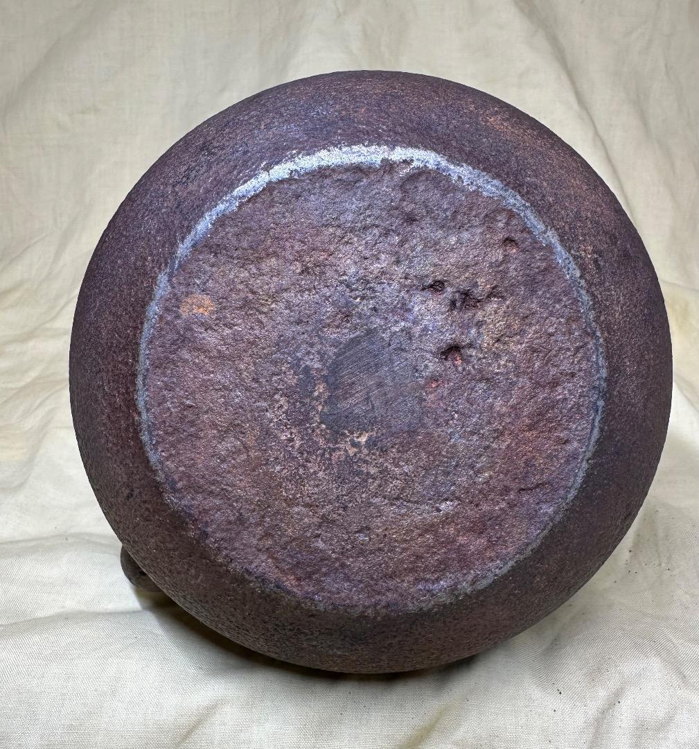 鋳鉄製・鉄瓶・銅蓋