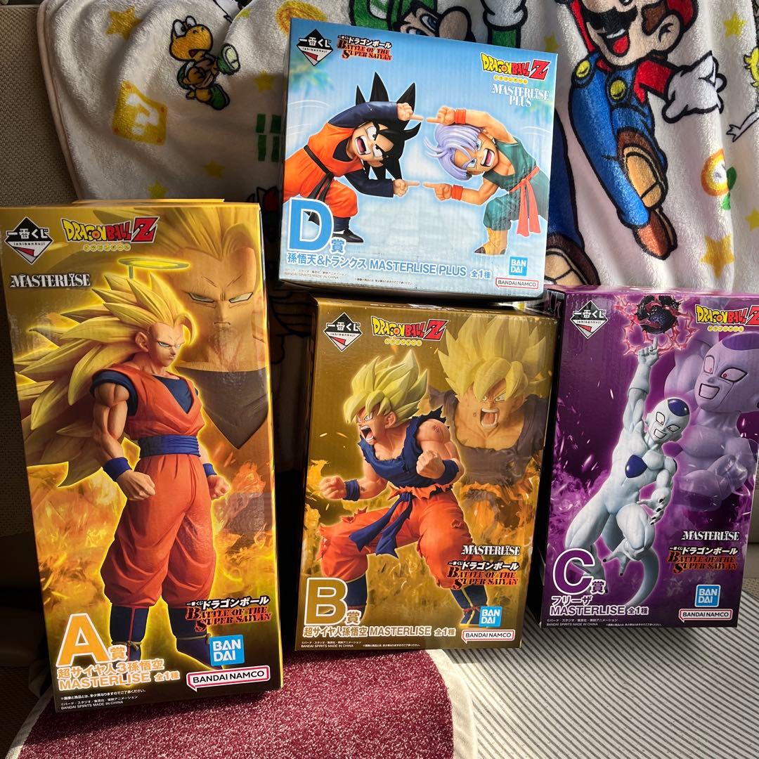 一番くじ ドラゴンボール フィギュア 4体セット A.B.C.D.賞　おまけ付