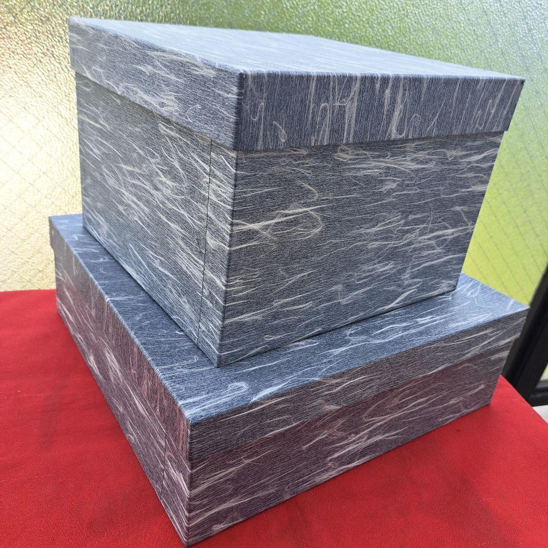 専用品【輪島塗　7.5寸\"2段重箱&重箱台】布着本堅地　沈金\"四君子　未使用品