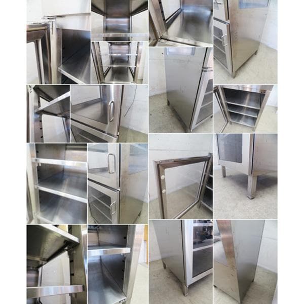 美品■スペースエイジ■インダストリアル■オールステンレス■アクリル■キャビネット