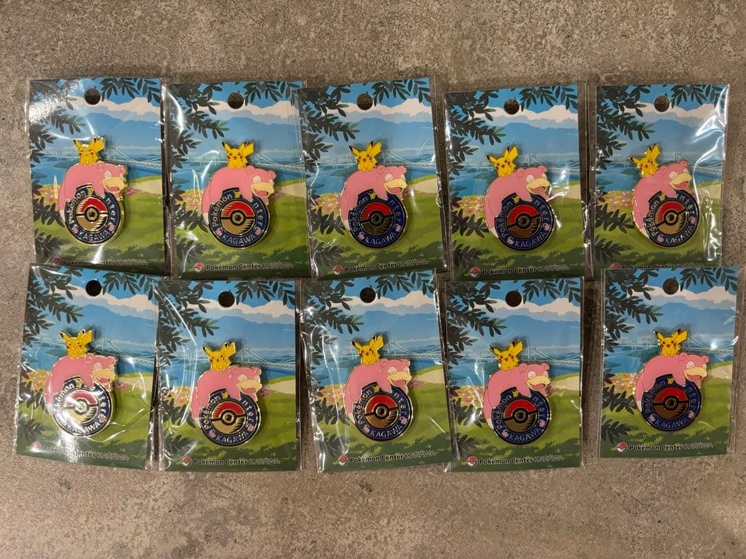 ロゴピンズピカチュウヤドン10個