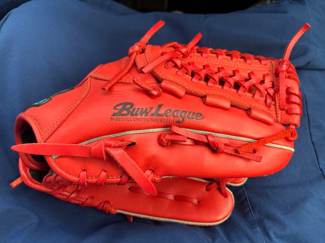 Mizuno Buw League 軟式グローブ 赤　レッド