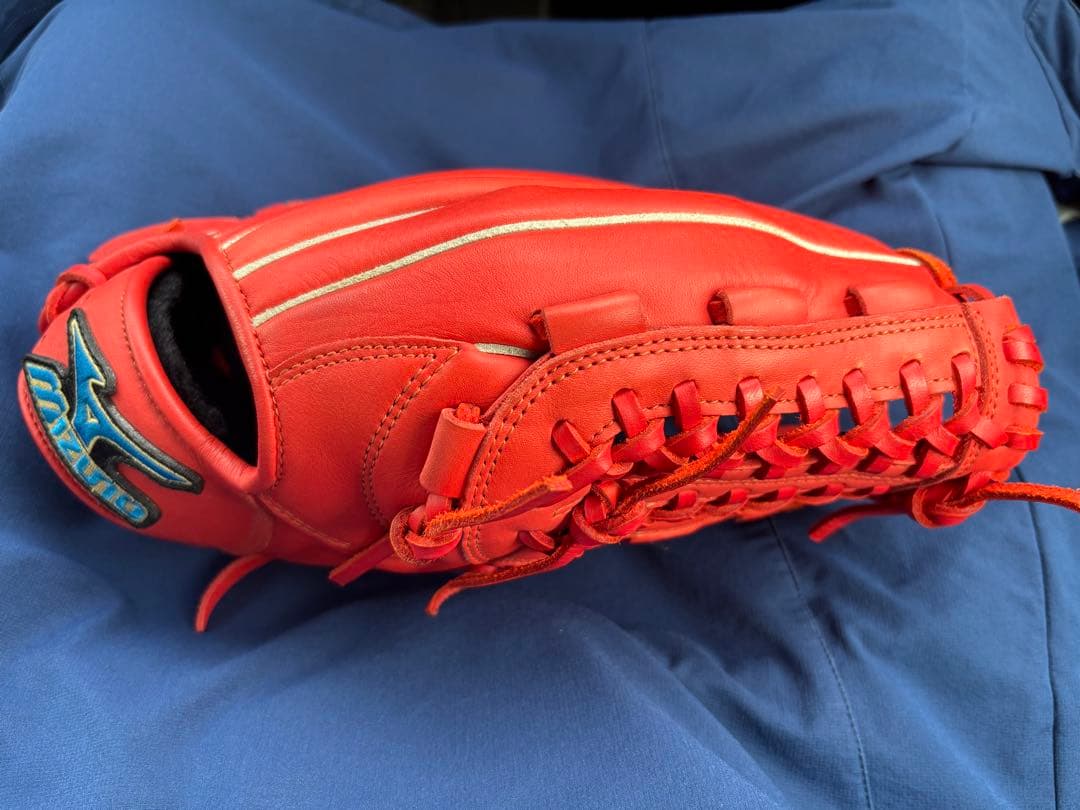 Mizuno Buw League 軟式グローブ 赤　レッド