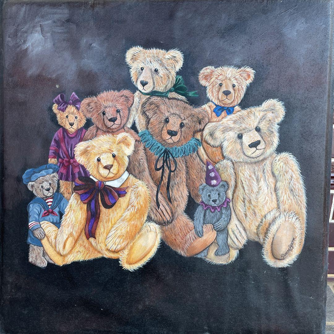 手書きのテディベアボード作家の作品