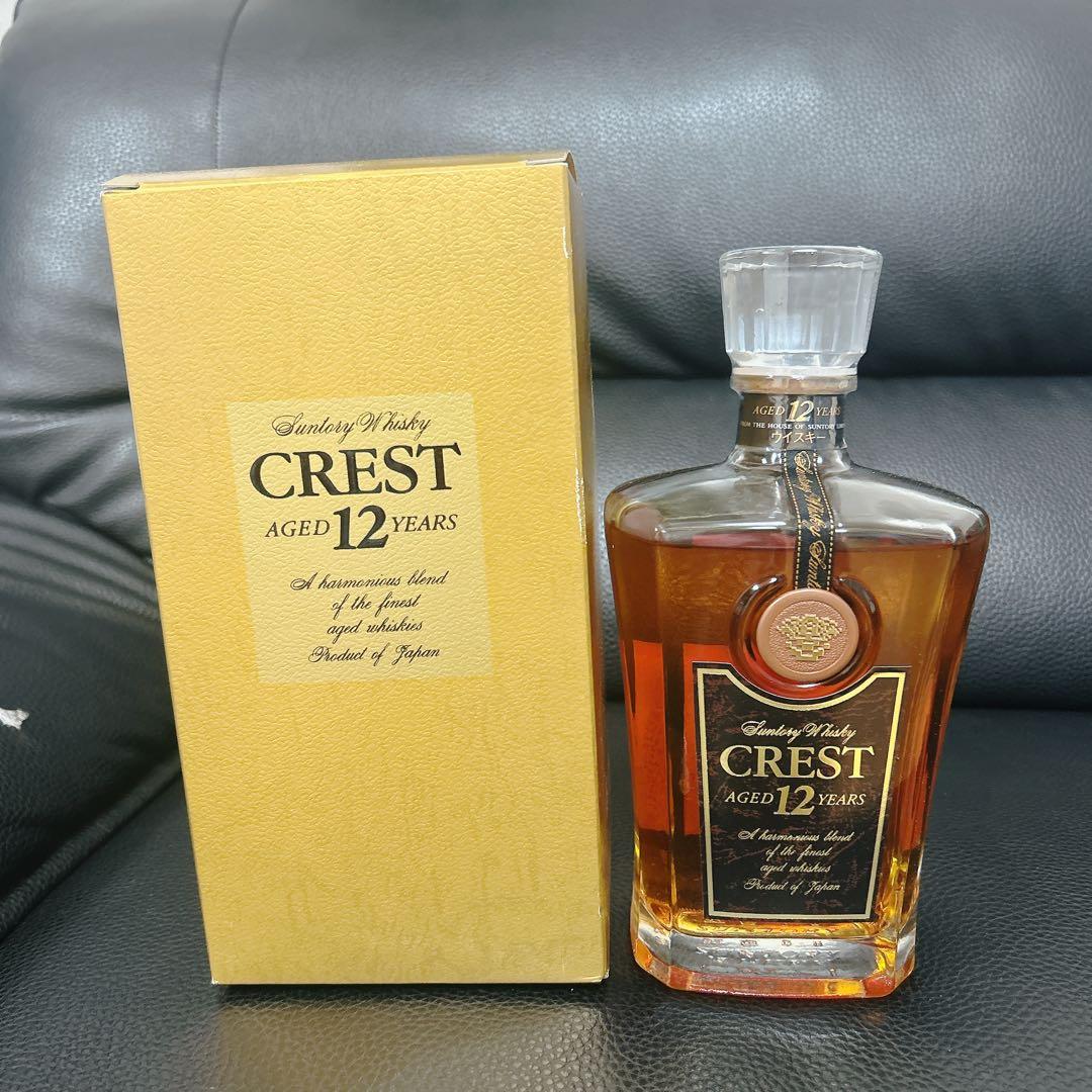 サントリー ウイスキー クレスト 12年 未開封 箱付き 終売品 古酒