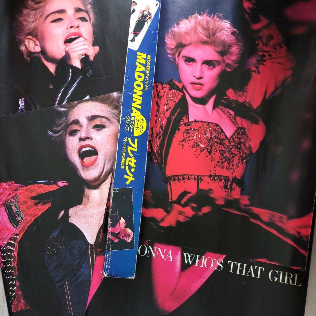 【希少レア品】MADONNA マドンナ 1987年日本公演 ＜ポスタークリップ＞