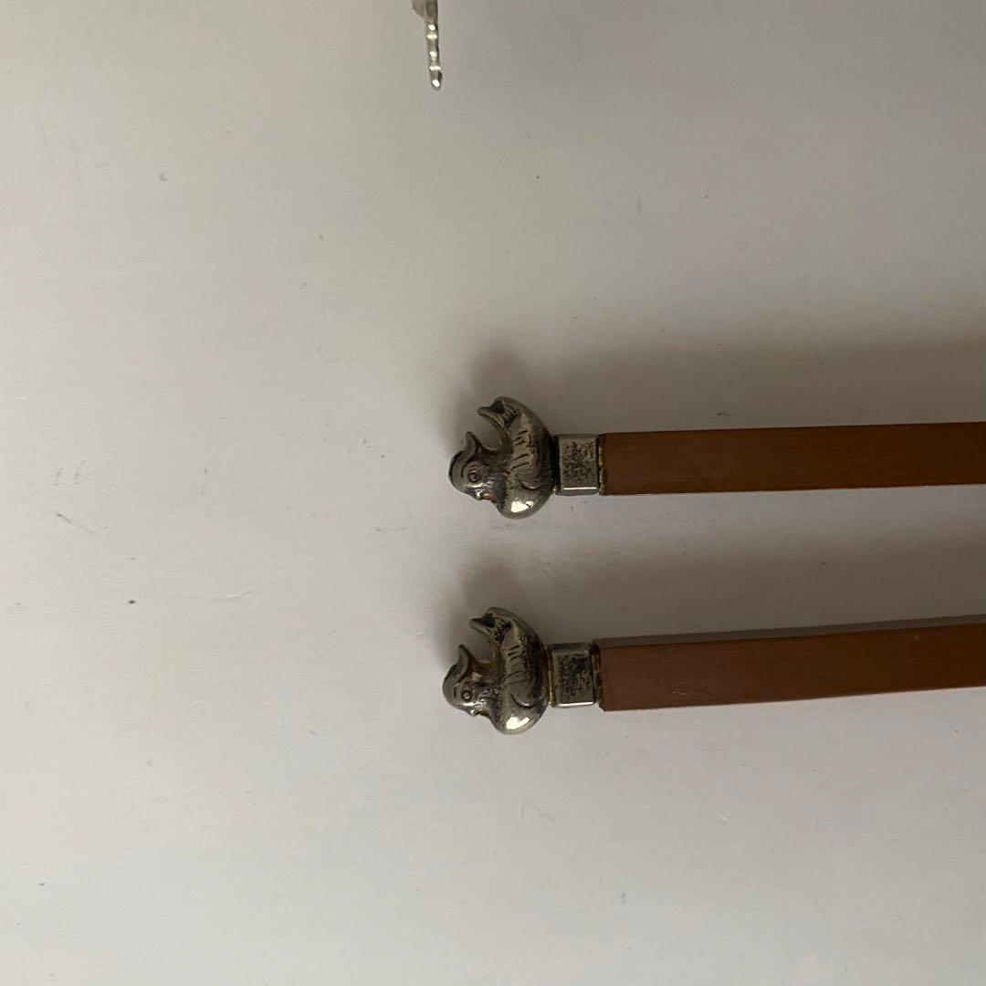 茶道具　飾り火箸　鳥頭