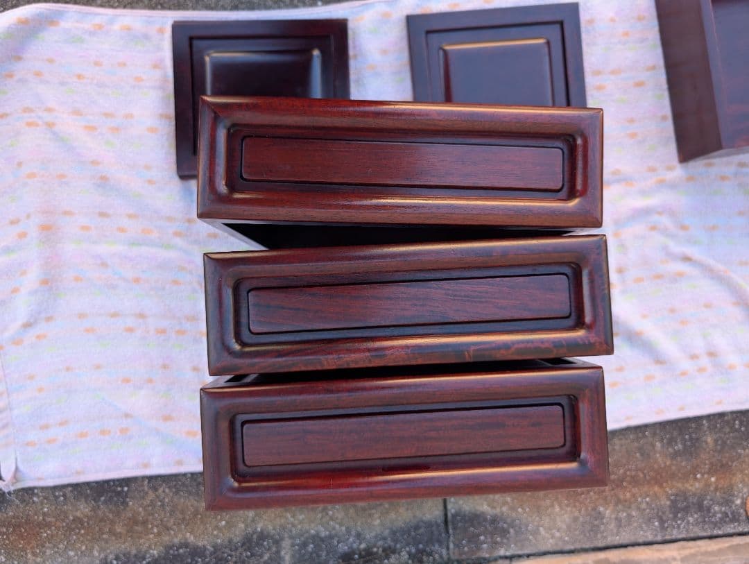 花梨製 茶箪笥 無垢材 飾り棚 和家具 唐木 引取可