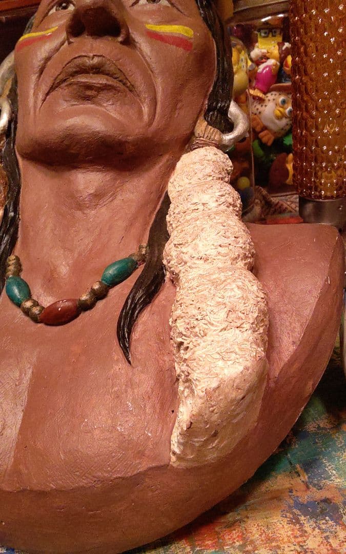 USAで購入したビンテージインディアン壁掛け