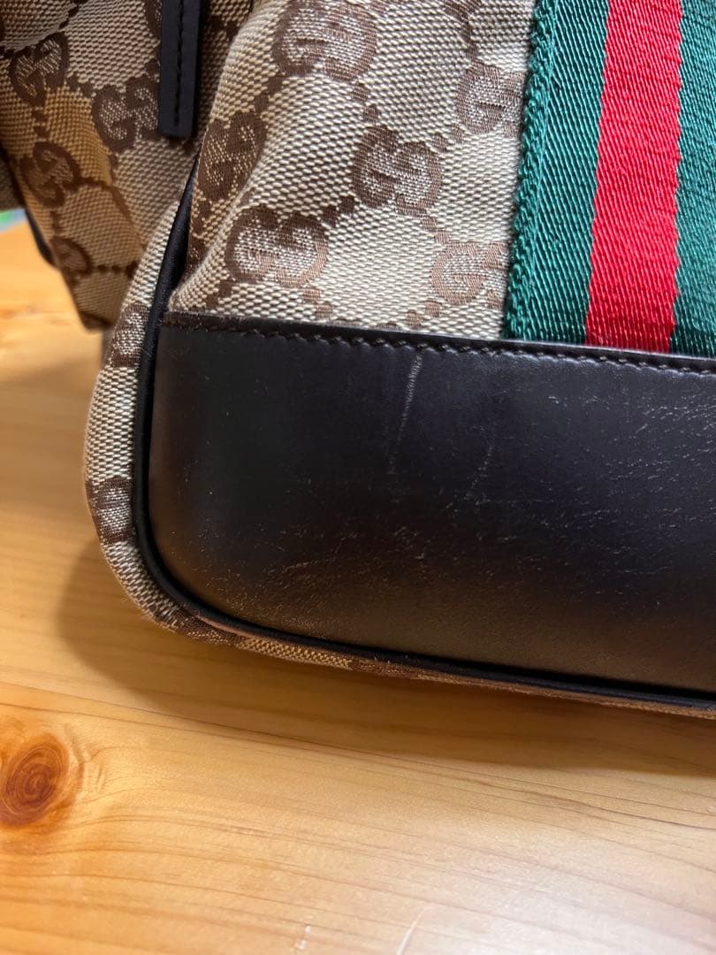 超希少／GUCCI　ペットキャリー　GG柄　キャンバス