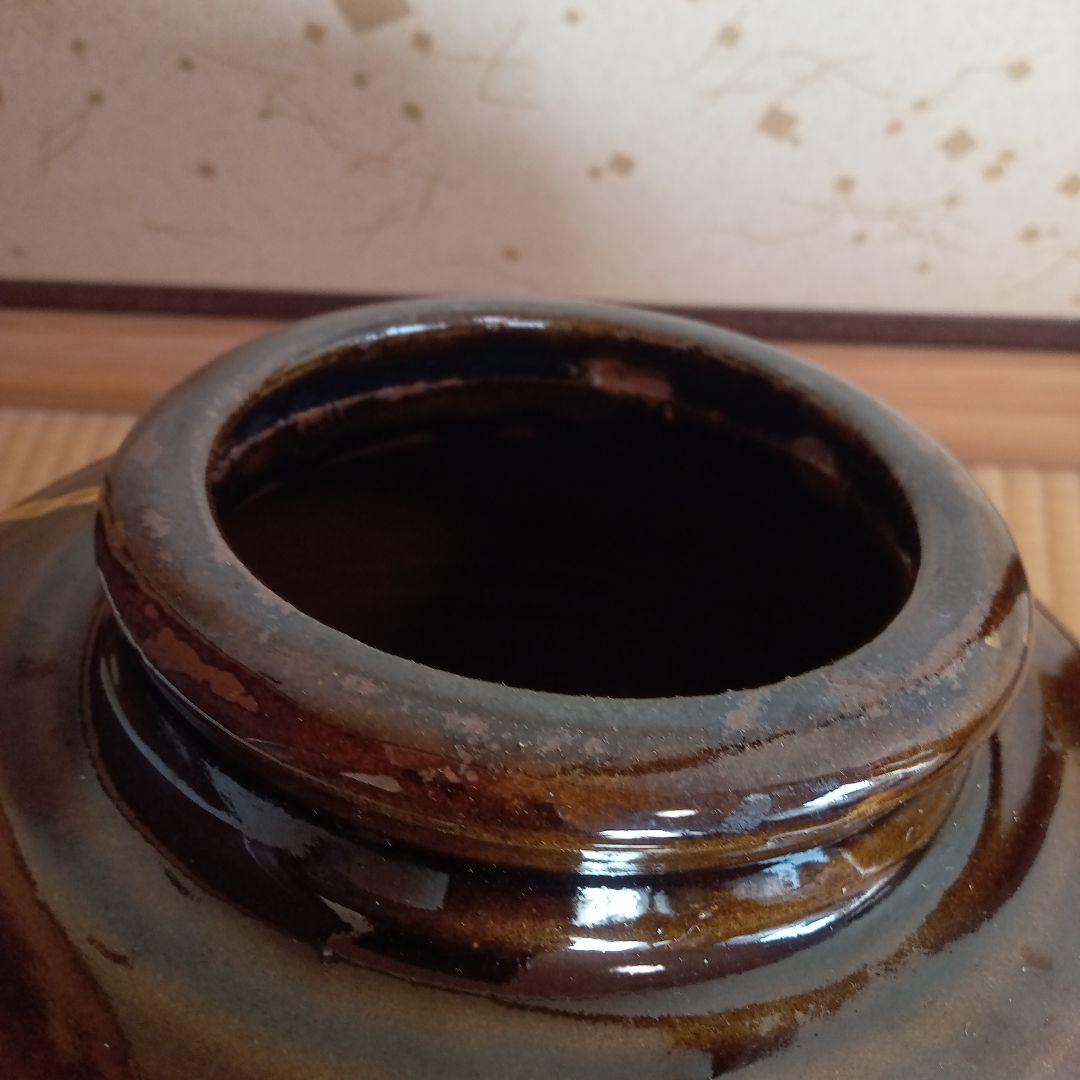 「64 昭和レトロ 陶磁器シリーズ」小石原焼 太田窯 二彩 胴太 花瓶