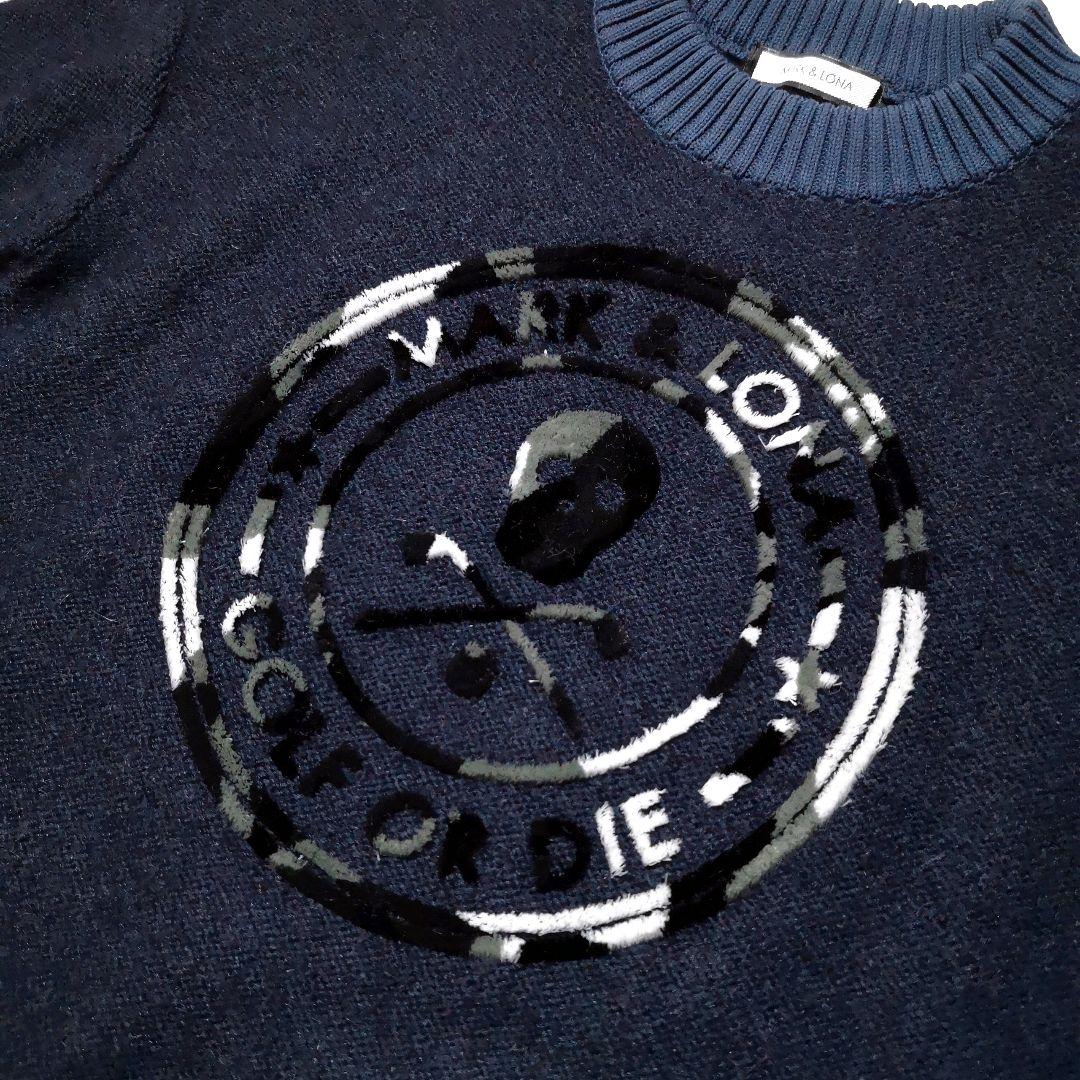 MARK&LONA★迷彩スカルニットセーター36キムタクパーリーゲイツアルチビオ