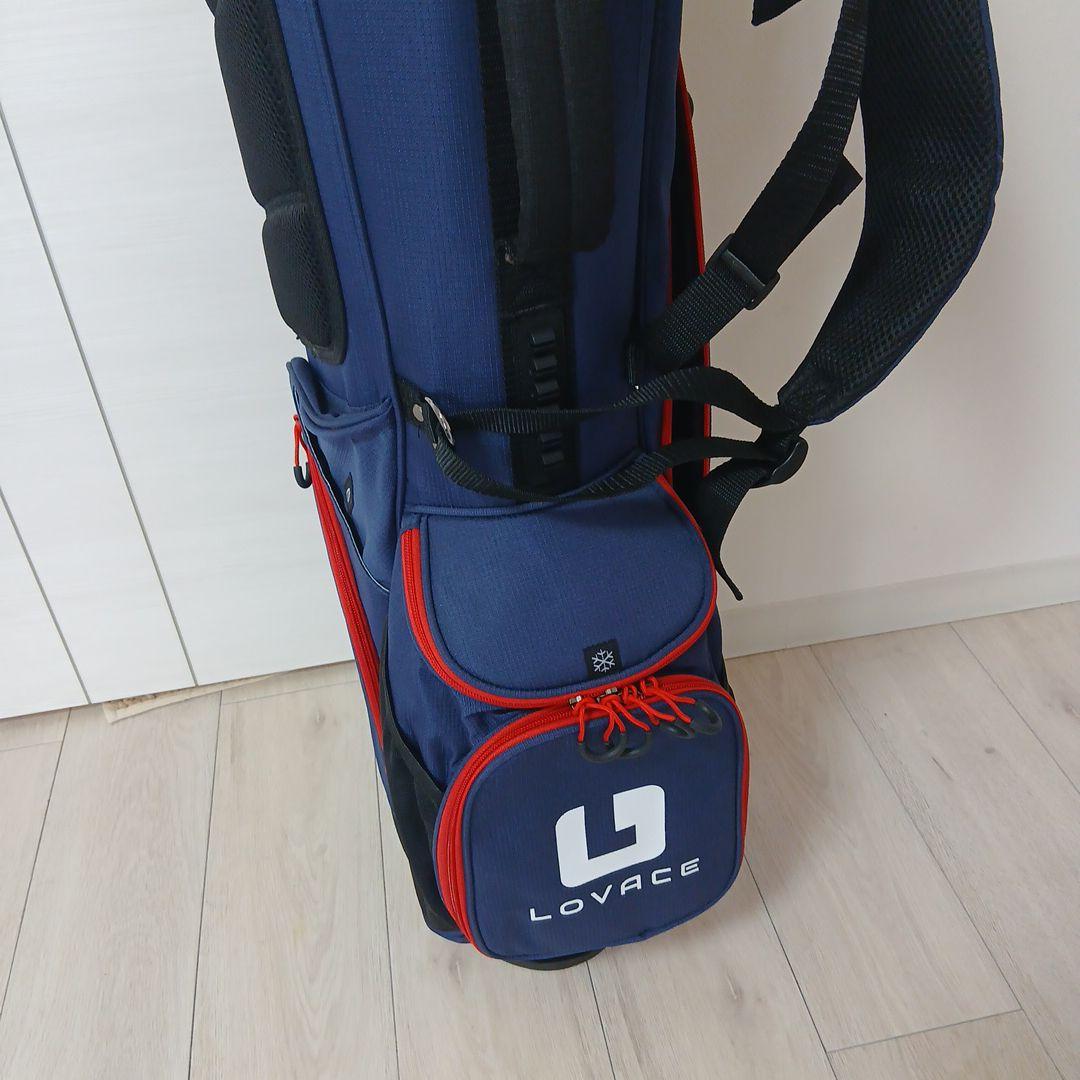 週末バーゲン LOVACEキャディバック　新品（軽量、14分割）