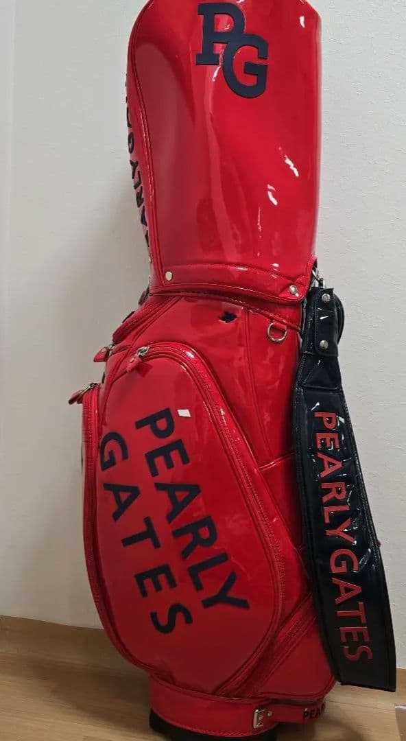 パーリーゲイツ キャディバッグ美品、国内正規品&1.3.5ウッドカバー