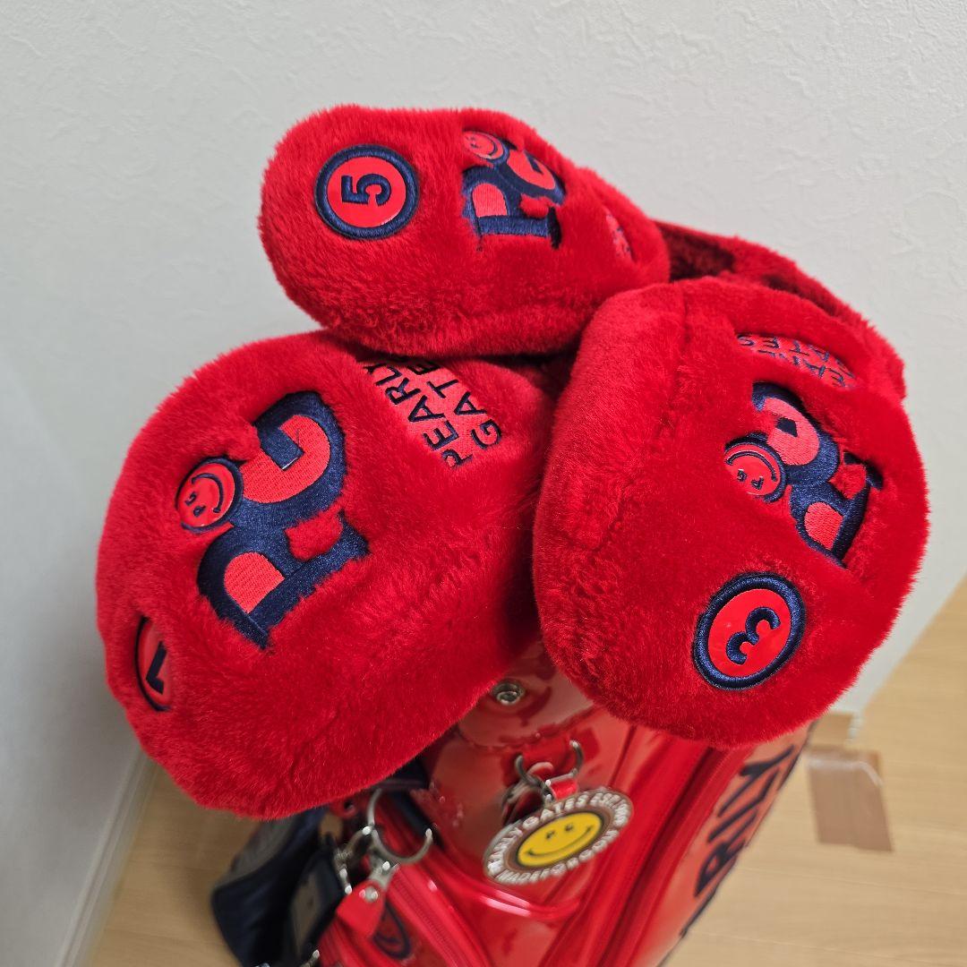 パーリーゲイツ キャディバッグ美品、国内正規品&1.3.5ウッドカバー