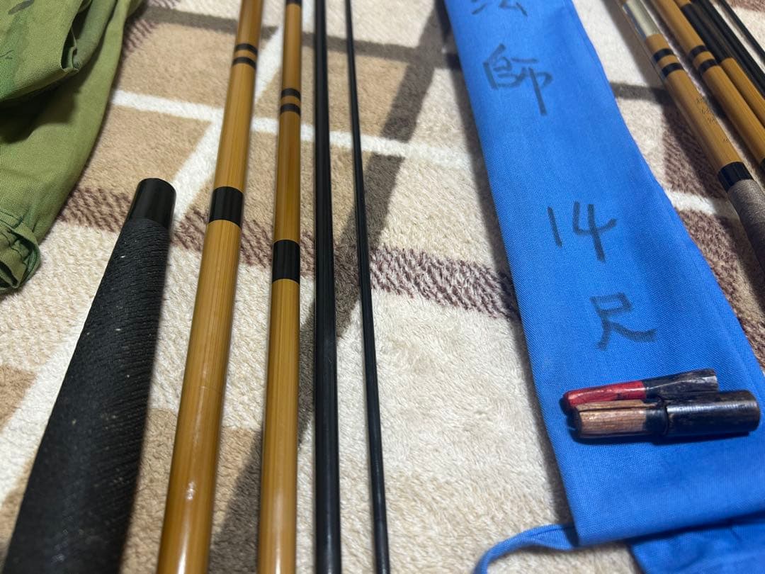 ヘラ竿　枯法師12尺13尺14尺15尺17尺21尺　計6本セット