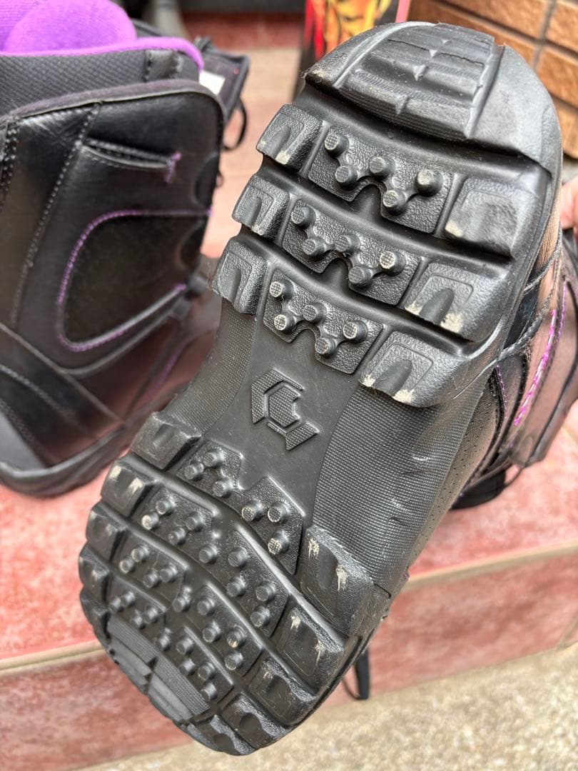 ボード・ビンディング・ブーツ・カバー4点セット　ピンク紫黒